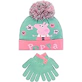 Peppa Pig Kids Winter Hat and Gloves Set Green One Size