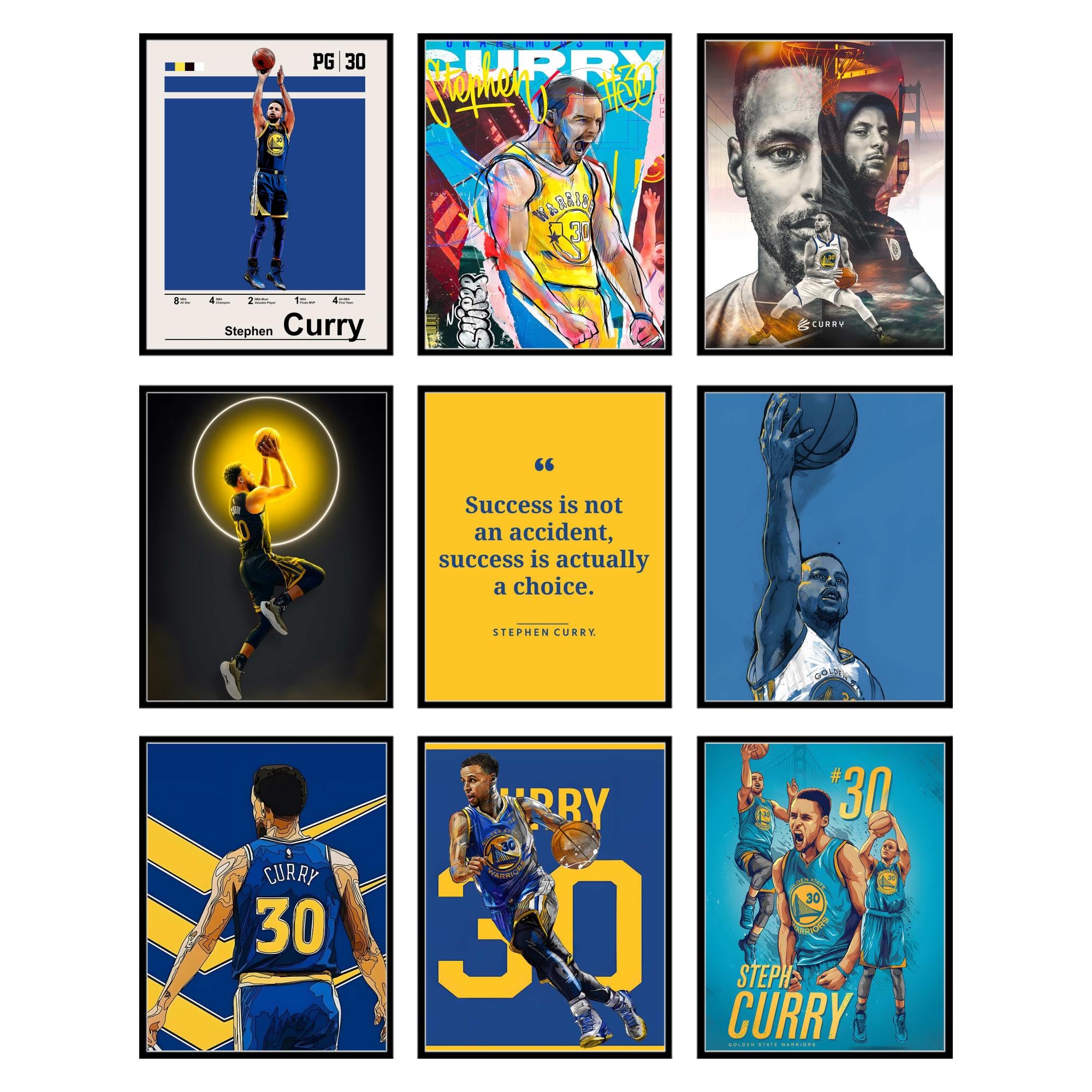 Bigwig Prints Steph Curry Poster - Basketball