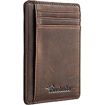 イタチョコ&ナチュラル✴︎ミドルサイズ レザーWallet Amazon.com: Travelambo Slim Wallet Front Pocket Minimalist
