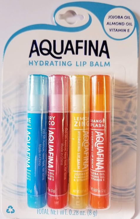 Aquafina Hydrating Lip Balm - 4 Pack (734418920475)