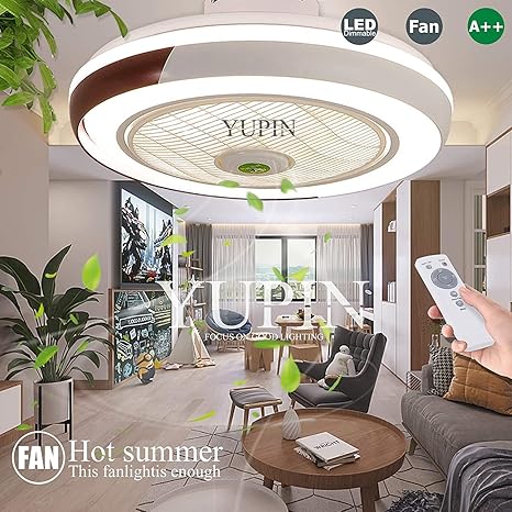 SSeir Deckenventilator mit Beleuchtung, Deckenlampe, LED, dimmbar