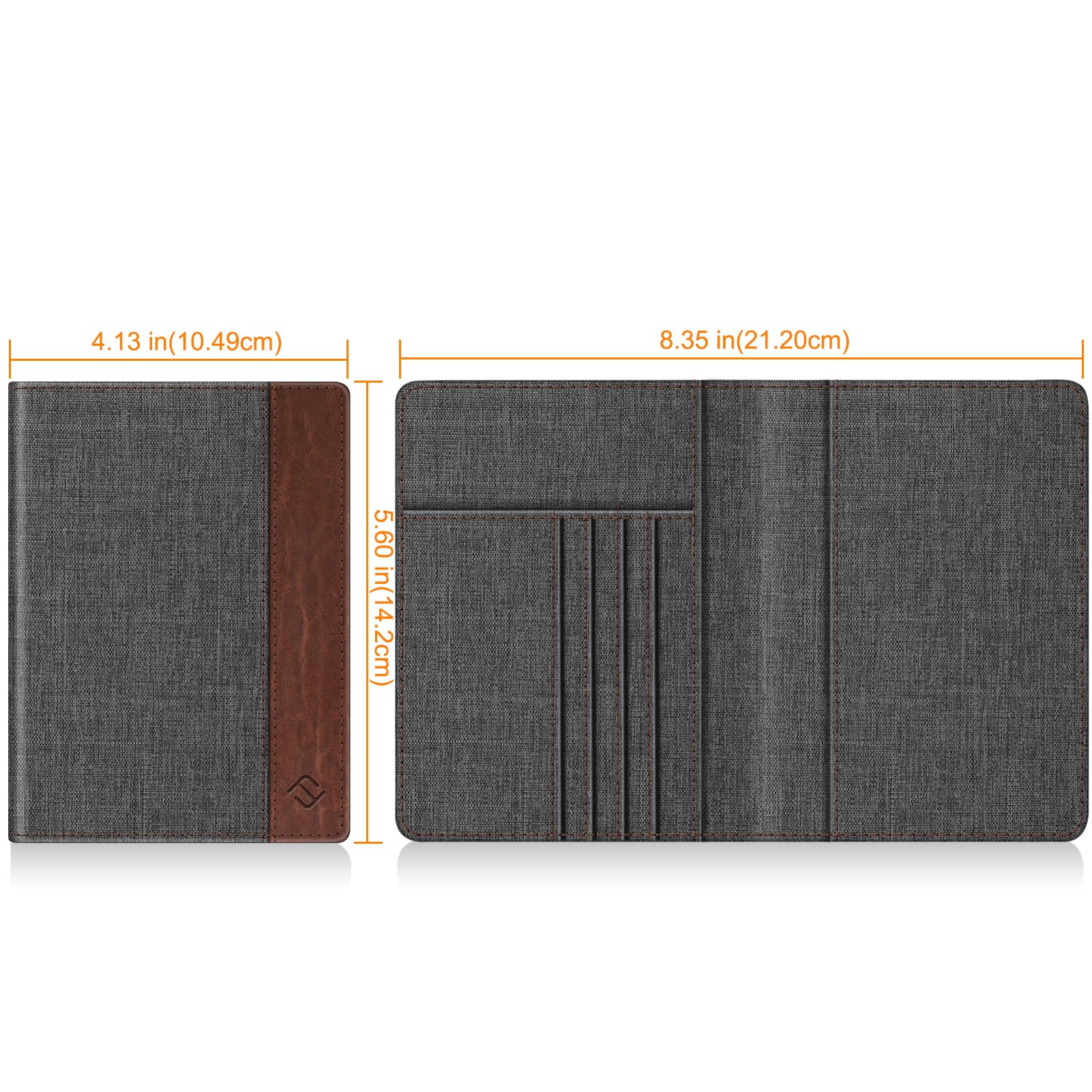 Fintie Passport Holder, Slim Travel Wallet RFID Blocking Card Case Cover Passport Cover Protector Essentials with Credit Card Slots for Women/Men