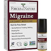 Forces of Nature -Natural, Organic Migraine Pain Relief (4ml) Non GMO, No Harmful Chemicals -Alleviate Prodrome, Aura…