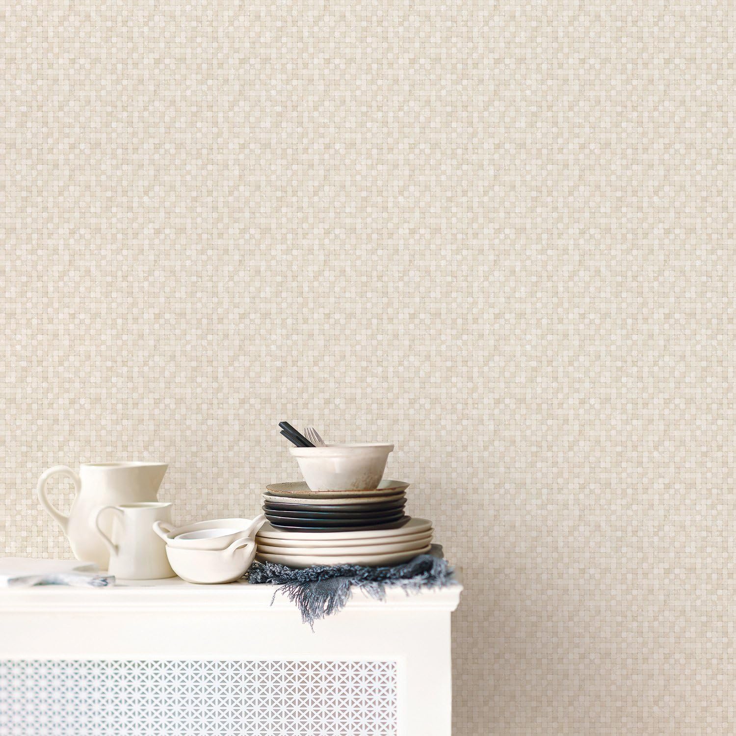 Galerie G67423 Natural FX Wallpaper Roll, Beige - Image 3