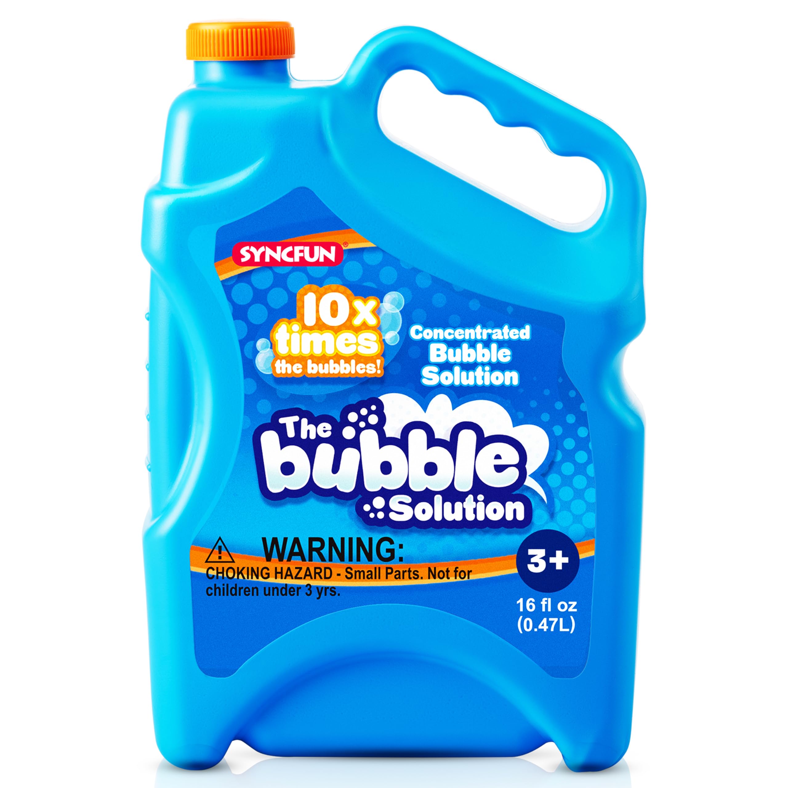 Photo 1 of SYNCFUN 16 oz Bubble Solution Refills(Up to 1.25 Gallons), Concentrated Solution for Bubble Machine, Wands, Blower, Easter, Outdoors Activity