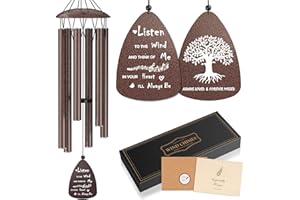 TOPBRY Memorial Wind Chimes for Loss of Loved One Prime，Sympathy Wind Chimes，Sympathy Bereavement Memorial Gift for Loss of Mother Father，in Memory of Loved one Gifts