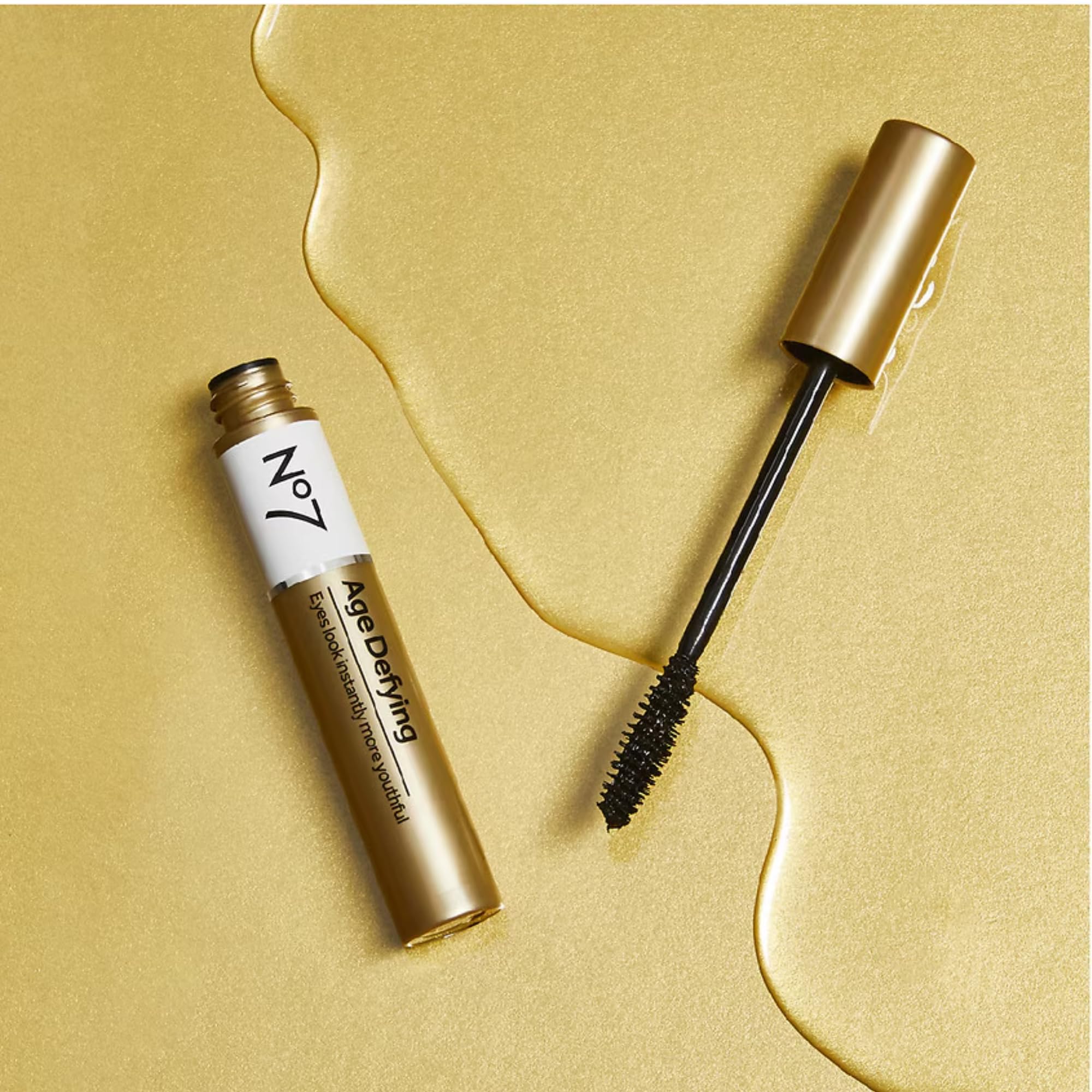 No7 Age Defying Eye Mascara - All-in-One Eyelash Mascara for Enhanced Length, Curling & Volumizing Eyelashes - Smudge & Clump Free Eye Makeup (7ml)