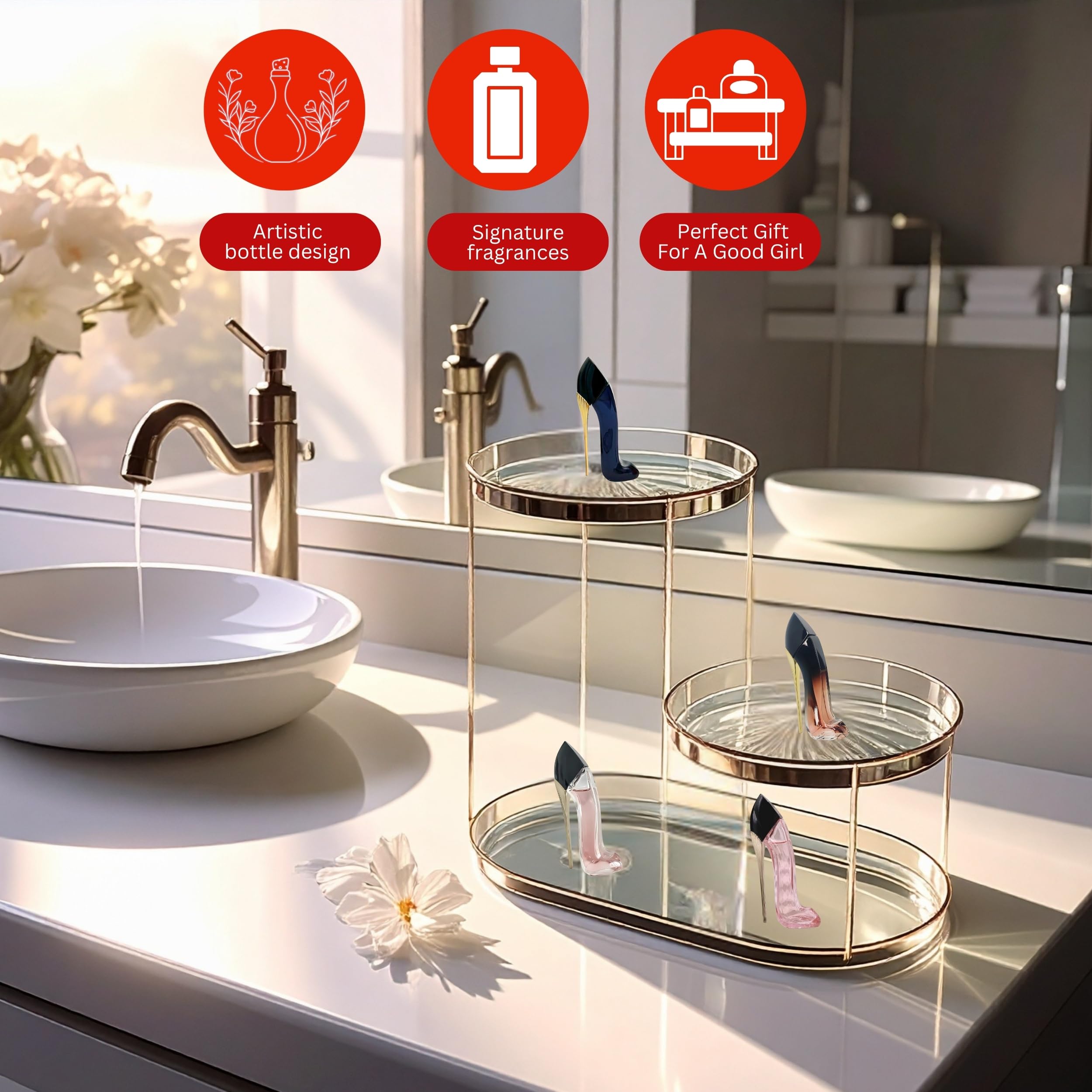 Carolina Herrera Good Girl Perfume for Women Mini Gift Set Splashes EDP 0.24 Ounce