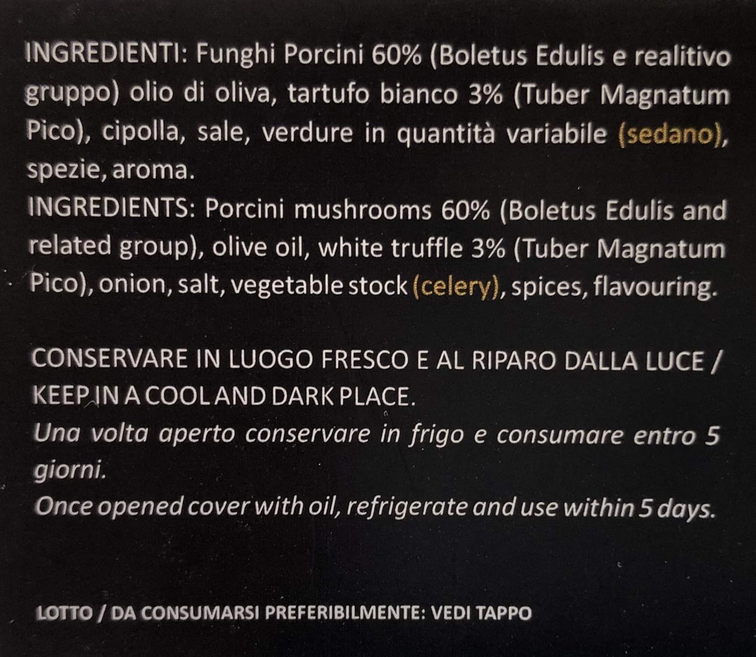 Crema Ai Funghi Porcini E Tartufo Bianco 500 G Amazon It
