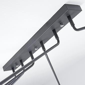 Deckenlampe Spot schwenkbar/schwarz / 6-flammig / GU10 bis 35W 230V / Metall/Deckenstrahler / Hängelampe Wohnzimmer modern/Fl