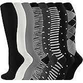bropite Compression Socks for Women & Men 8 Pairs Circulation-Compression Socks 20-30 mmhg-Best for Running,Nurse,Travel,Yoga