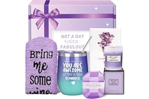 DUCHONG Valentines Day Gifts for Her, Gifts for Women, Relaxing Spa with Tumblers Basket Set, Personalized Gift Boxes for Her Mom Sister Wife