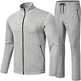 TBMPOY Men's Tracksuits Sweatsuits for Men Sweat Track Suits 2 Piece Casual Athletic Jogging Outfits Full Zip Sets