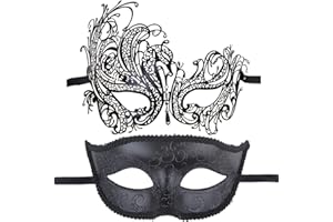 IETANG One Pair Couple's Gorgeous Venetian Masquerade Masks Party Costumes Accessory