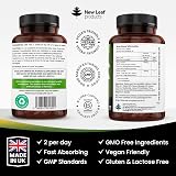New Leaf Ginkgo Biloba and Korean Ginseng Tablets 120 Vegan Tabs 7000mg view 7