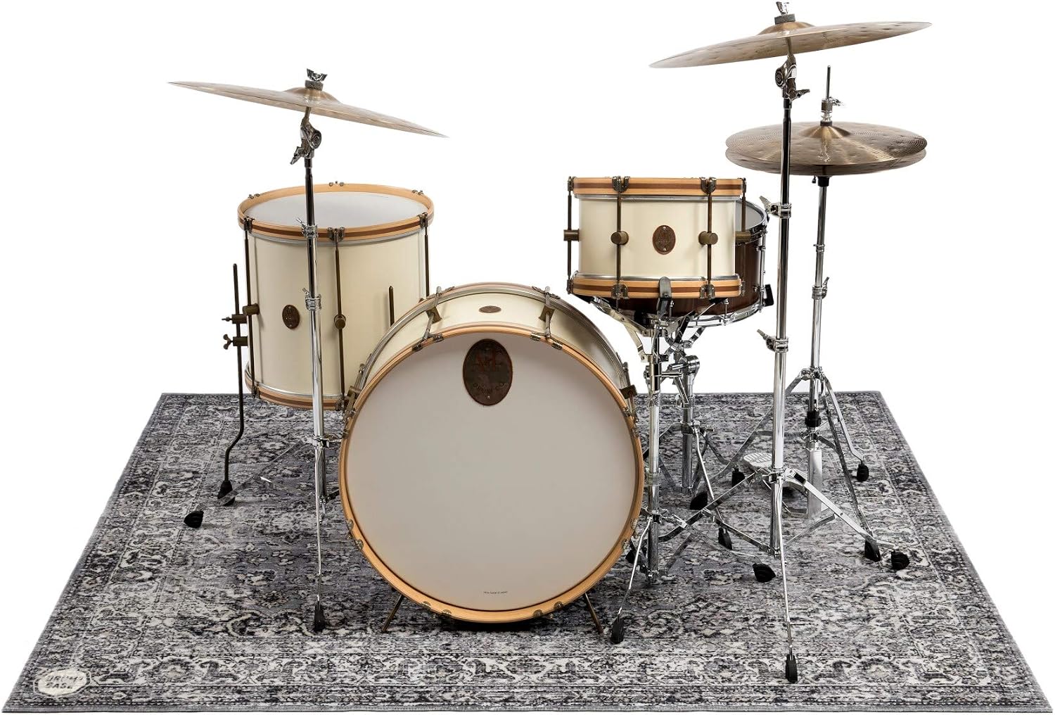 Drum N Base Vintage Stage Rug (Large) - Grey, 185 x 160 cm (Rectangular) - Image 5