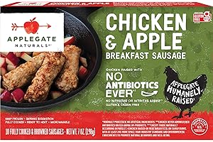 Applegate, Natural Chicken & Apple Breakfast Sausage, 7oz (Frozen)