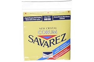 Savarez NT HT 500CRJ Mixed Classical Guitar Normal Cristal Trebles, High Tension Corum Basses, Full 6 String Set