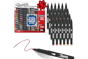 Sharpie Creative Markers Variety Pack, Water-Based Acrylic Paint Markers, Fine Tip, Assorted, 24 Count