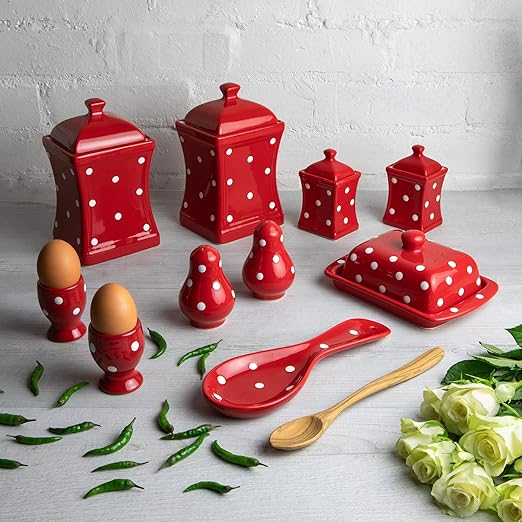Amazon Com City To Cottage Handmade Red And White Polka Dot