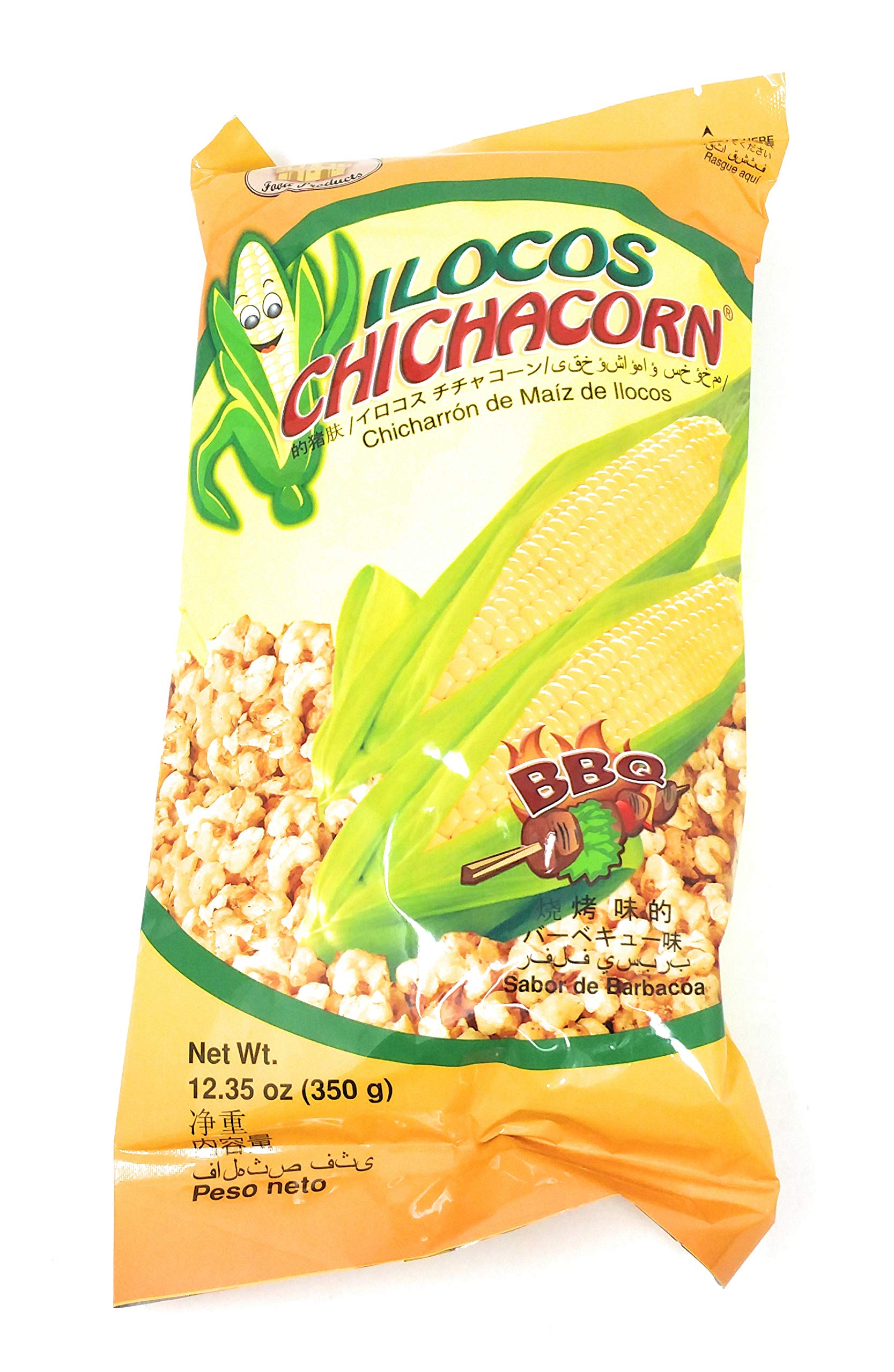Ilocos Chichacorn Cornick Corn Nuts BBQ Flavor, 12.35 oz (350g), 2