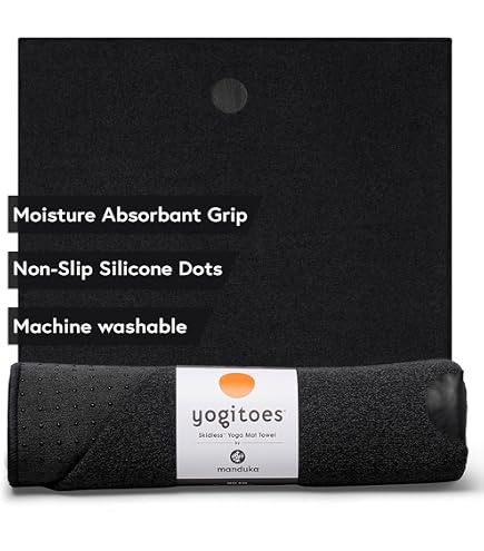 Amazon.com: Manduka Yogitoes Hot Yoga Mat Towel - 71