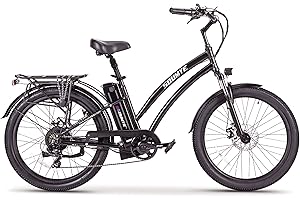 Soumye Beach Cruiser Electric Bicycle 500W Motor(Peak 750W), 48V/13Ah Battery, 26” Tire, Max Speed 25miles/Hour Step-Over/Step-Thru Frame, M5 Larger Size Display, Shimano 7 Gears, for Adults
