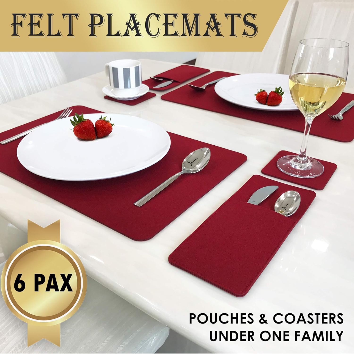 Best Cloth Place Mats For Dinner Table Set 8