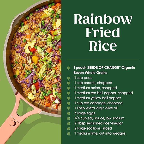 SEEDS OF CHANGE CERTIFIED ORGANIC SEVEN WHOLE GRAINS RICE, ORGANIC FOOD, 8.5 OZ POUCH