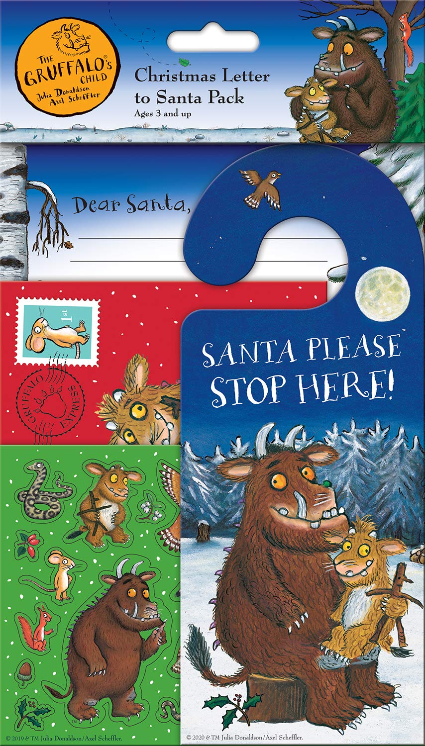 The Gruffalo's Child Christmas Letter to Santa Pack | Also Includes Door Hanger, Stickers, and Envelope | Perfect for Christmas