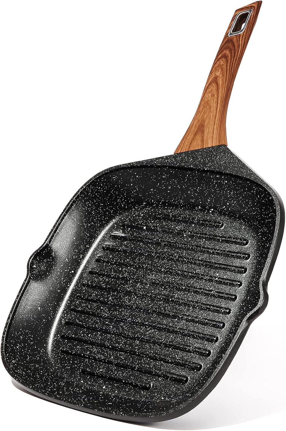 SAKUCHI 11 Inch Nonstick Square Grill Pan for Stove Tops (Black): Kitchen & Dining