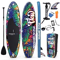SereneLife Inflatable Stand Up Paddle Boardwith