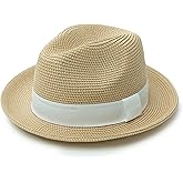 Joywant Men's Straw Fedora Sun Hats