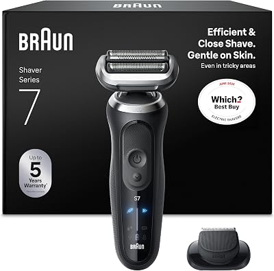 Braun Series 7 Electric Shaver 60 Min Cordless Wet & Dry with Precision Trimmer