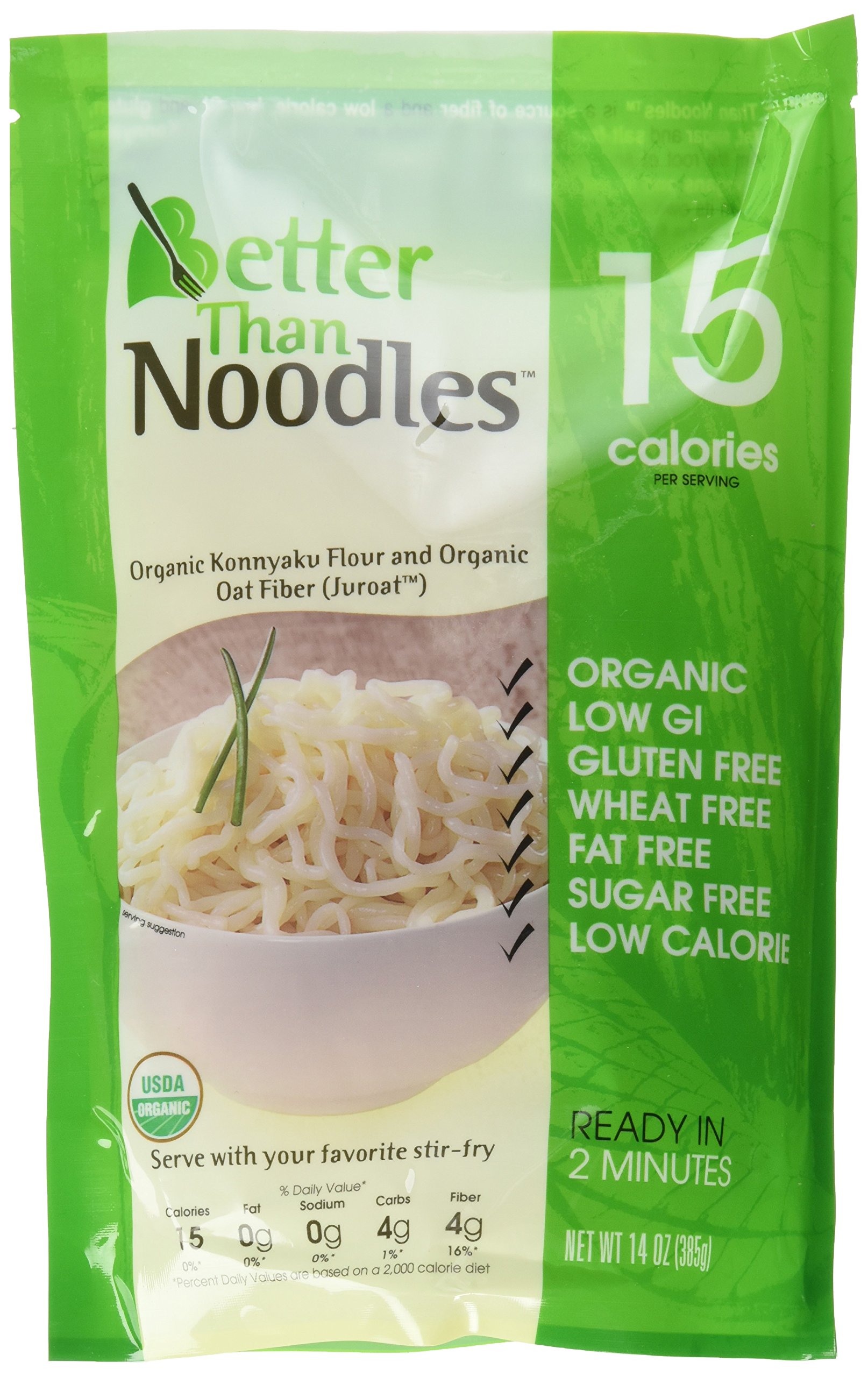 Better Than Noodles Organic Vegan GlutenFree NonGMO Konjac Sh... Free