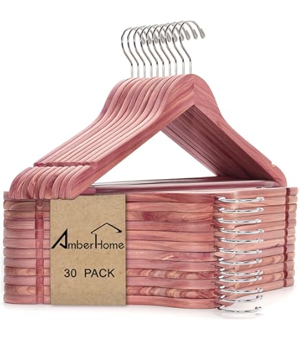 Amazon.com: Setwell Hangers American Made Wooden Clothes Hangers 
