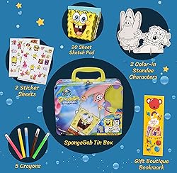 SpongeBob Squarepants Coloring and Activity Tin Box
