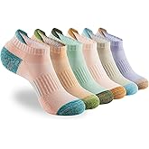 ATBITER Womens Ankle Socks 6 Pairs Cushioned Running Athletic No Show Socks With Tab