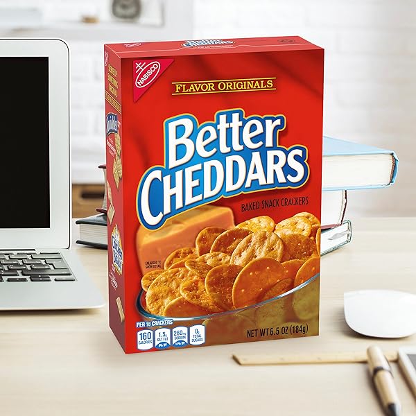 BETTER CHEDDARS BAKED SNACK CRACKERS, 6.5 OZ