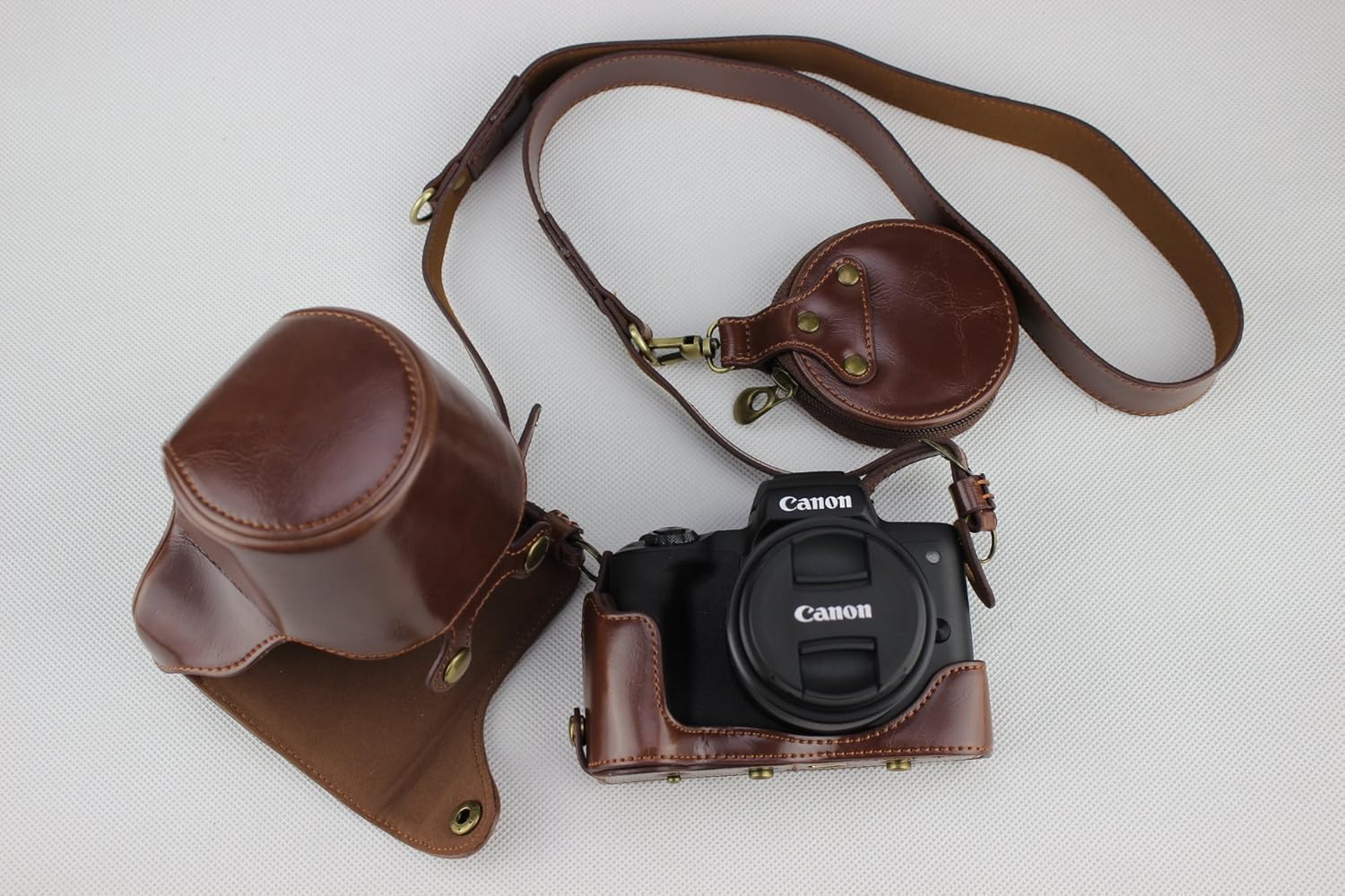 Buy EOS M50 Case, BolinUS Handmade PU Leather Fullbody Camera Case Bag