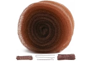 YGQQOY Updo Hair Filler, Padding, Sponge, Donuts, Volume Bumps It Tool and Hairpins, Light Brown