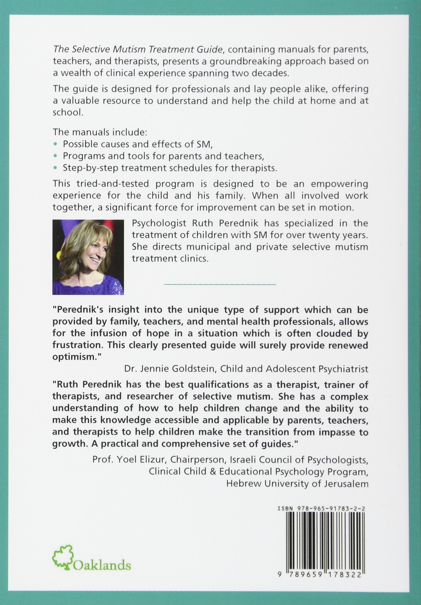 The Selective Mutism Treatment Guide: Manuals for Parents Teachers and  Therapists. Second Edition: Still waters run deep: Ruth Perednik:  9789659178322: ...