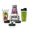 Image 1 - Ninja SS101 Foodi Power Nutri Duo Smoothie Bowl Maker and Personal Blender 1200WP smartTORQUE 4 Auto-iQ Presets One base, multi-functions, Silver Stainless Finish