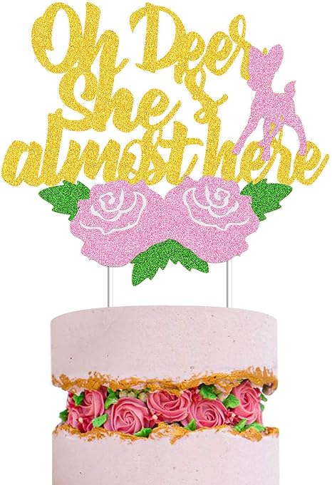 oh deer baby shower cake