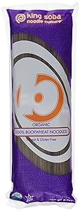 King Soba 3-PACK Gluten Free, Organic 100% Buckwheat Pasta Noodles - Sodium Free, 8.8oz - 3 servings per package