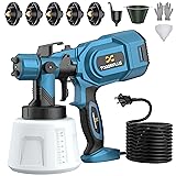 Paint Sprayer, 700W HVLP Paint Gun, with 5 Copper