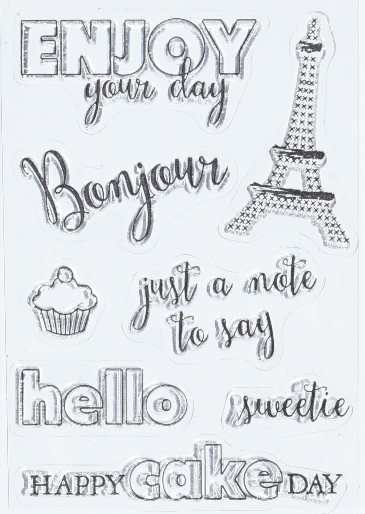 Elizabeth Craft Designs Elizabeth Crafts Clear Stamps 3-inch x 4-inch Just A Note