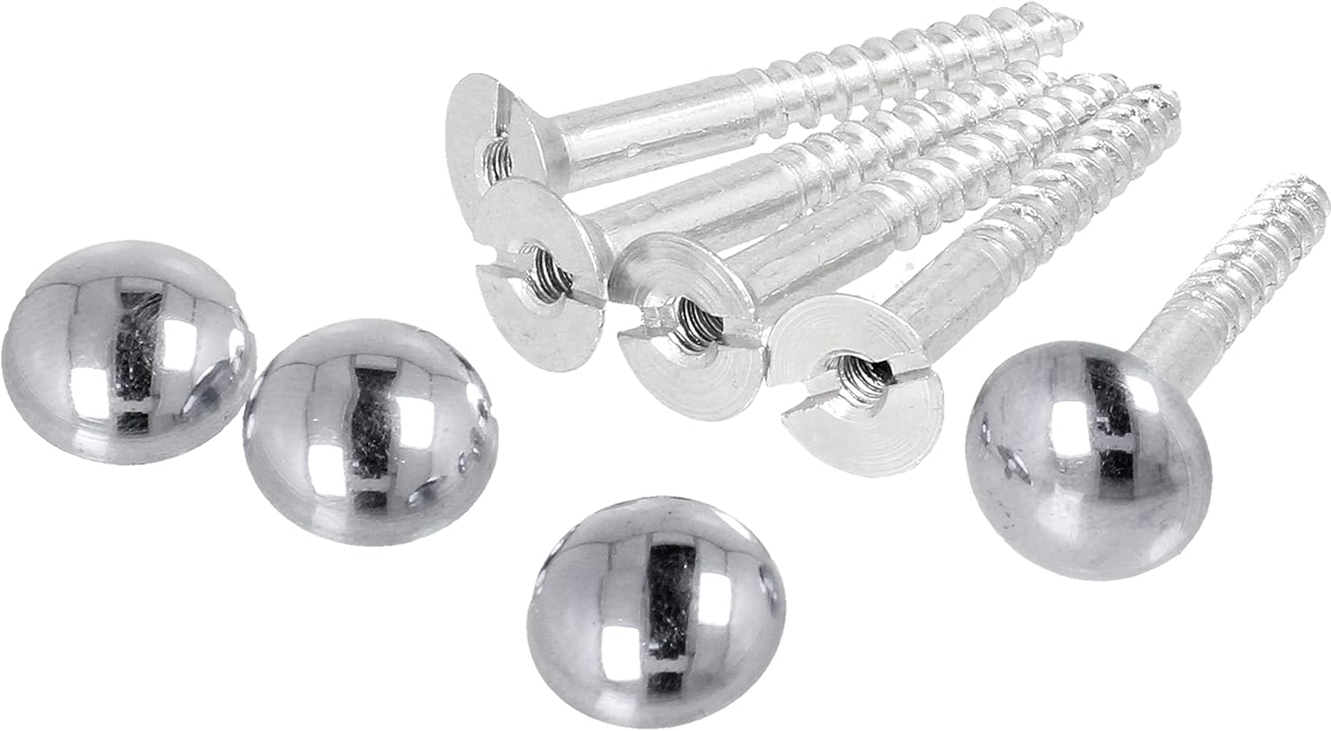 20x Mirror Screws 38mm Polished Chrome Plated Dome Head 1 1/2" Amazon