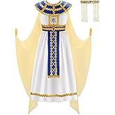 ReliBeauty Egyptian Costume Kids Girls Halloween Pharaoh Costume for Girls