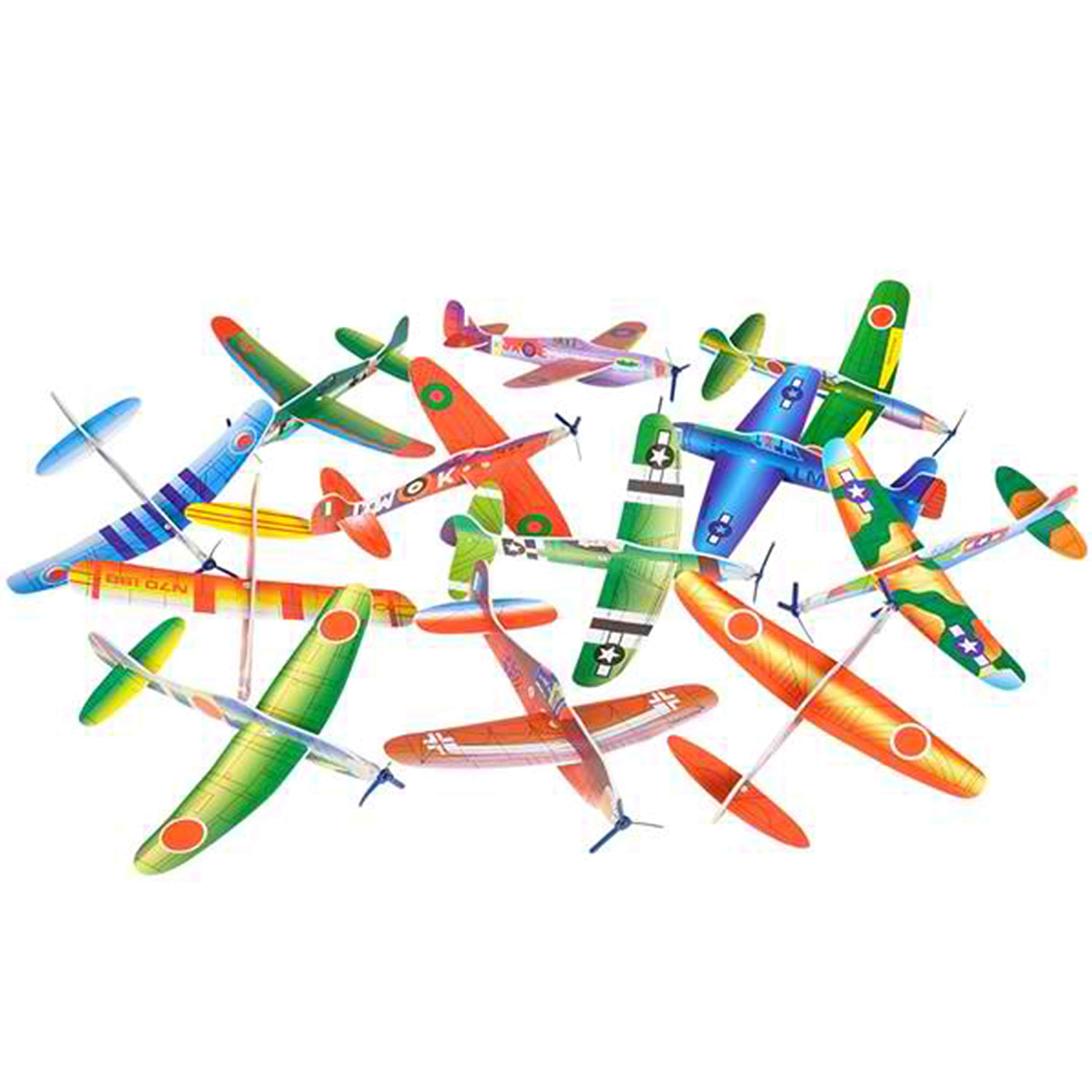 Big Mo&amp;#39;s Toys 24 Pack 8 Inch Glider Planes - Birthday Party Favor Plane, Great Prize, Handout / Giveaway Glider, Flying Models, Two Dozen